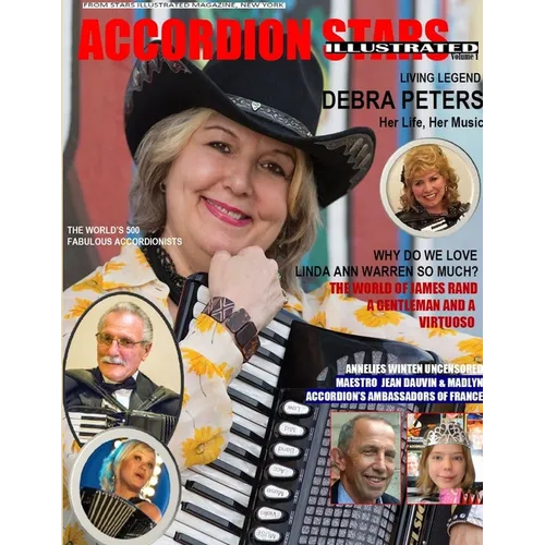 Accordion Stars Illustrated Magazine-Book. Black & White. Vol.1, March 2019 - Paperback