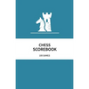 Chess Scorebook 100 Games: 80 Moves Chess Notation Book Teal - Paperback