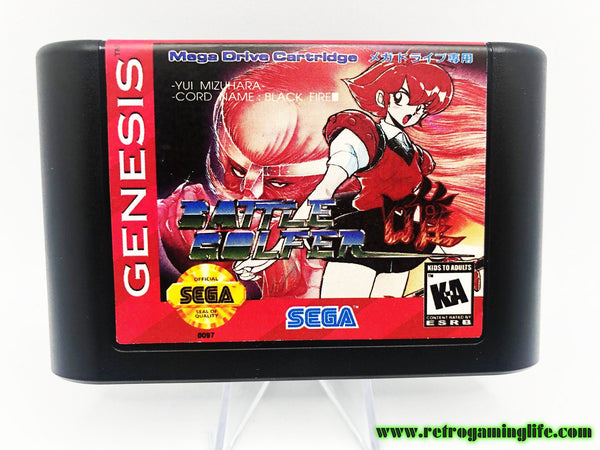 Battle Golfer Yui Sega Genesis English Repro Cart RPG