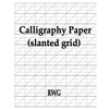 Calligraphy Paper (slanted grid): 50 Pages 8.5" X 11" - Paperback