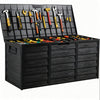 75 Gallon Heavy-Duty Outdoor Deck Box – Waterproof Patio Storage Box with Hinged Lid, Lockable & Easy Assembly