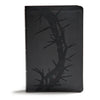 KJV Giant Print Reference Bible, Charcoal Leathertouch, Indexed - Imitation Leather