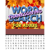 Thanksgiving Word Search For Adults: Thanksgiving Large Print Word Search Puzzles For Adults Thanksgiving Activity Book - Paperback