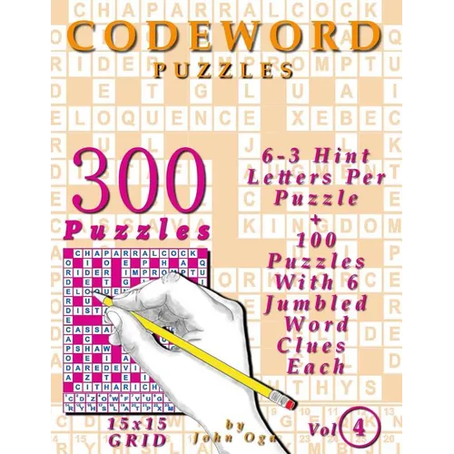 Codeword Puzzles: 300 Puzzles, Volume 4 - Paperback