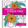 Large Print Easy Color & Frame - Stress Free: Adult Coloring Book with 31 Designs Flowers, Mandalas & Nature Perforated Pages, Spiral Bound Gift for A - Spiral