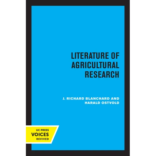 Literature of Agricultural Research - Paperback