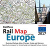 RailPass RailMap Europe 2017: Icon illustrated Railway Atlas of Europe specifically designed for Eurail and Interrail railpass holders - Paperback