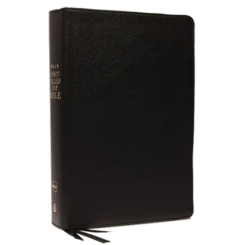 NKJV, Spirit-Filled Life Bible, Third Edition, Genuine Leather, Black Indexed, Red Letter Edition, Comfort Print: Kingdom Equipping Through the Power - Leather