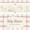 Classic Toys Baby Shower Guest Book: A Vintage Toy Themed Baby Shower Guest Book for Boys with Pastel Gingham Design - Includes Sign-In, Gift Log & Ad - Paperback