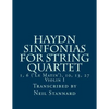Haydn Sinfonias for String Quartet: 1, 6 ('Le Matin'), 10, 13, 27 Violin I - Paperback