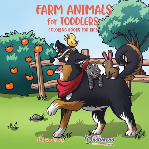 Farm Animals for Toddlers: Little Farm Life Coloring Books for Kids Ages 2-4, 6-8 - Paperback