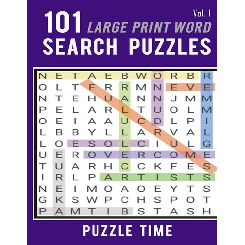 101 Large Print Word Search Puzzles - Paperback