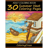 Adult Coloring Book: 30 Summer Heat Coloring Pages - Paperback