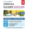 ILEARN Test Prep: Grade 7 English Language Arts Literacy (ELA) Practice Workbook and Full-length Online Assessments: Indiana Learning Evaluation Asses - Paperback