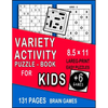 Variety Activity Puzzle Book for kids: Mazes, Word Games, Sudoku, Puzzles & More! Hours of Fun! Large Print 8.5 × 11 - Paperback