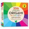 Origami Rainbow Paper Pack Book: 256 Double-Sided Folding Sheets (Includes Instructions for 8 Models) - Paperback