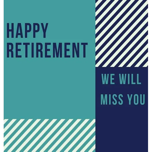 Happy Retirement Guest Book (Hardcover): Guestbook for retirement, message book, memory book, keepsake, retirement book to sign - Hardcover