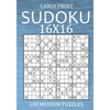 Large Print Sudoku 16x16 - 100 Medium Puzzles: Hexadoku Puzzle Book for Adults - Sudoku Variant Game - Paperback