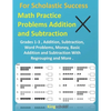 For Scholastic Success: Math Practice Problems Addition and Subtraction - Grades 1-3, Addition, Subtraction, Word Problems, Money, Basic Addit - Paperback