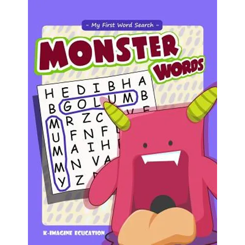 My First Word Search - Monster Words: Word Search Puzzle for Kids Ages 4 -6 Years - Paperback