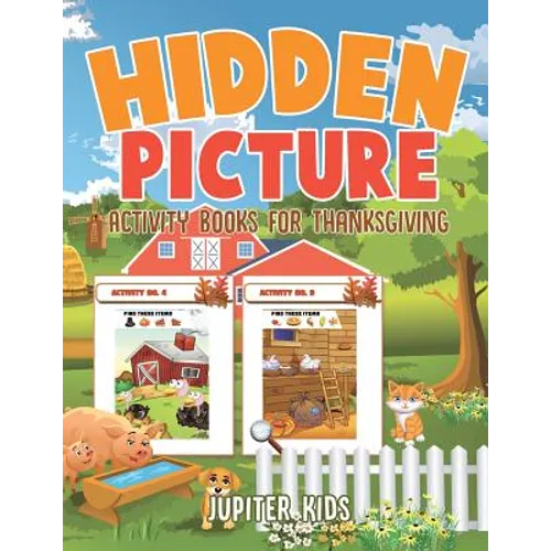 Hidden Picture Activity Books for Thanksgiving - Paperback