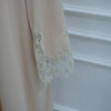 Lace-Panel Flared-Sleeve Open Abaya with Pockets(MOA332)