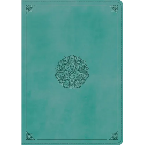 ESV Study Bible (Trutone, Turquoise, Emblem Design) - Leather