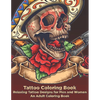 Tattoo Coloring Book - Relaxing Tattoo Designs for Men and Women - An Adult Coloring Book - Paperback