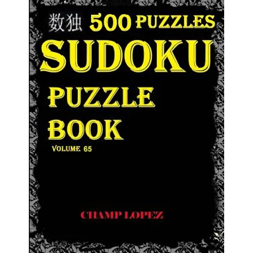 ***sudoku: 500 Sudoku Puzzles(Easy, Medium, Hard, VeryHard)(SudokuPuzzleBook)Vol.65* - Paperback