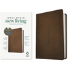 NLT Premium Value Compact Bible, Filament Enabled (Leatherlike, Dark Brown Framed Cross) - Imitation Leather
