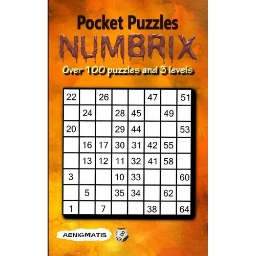 Pocket Puzzles Numbrix: 3 Levels: Easy, Medium and Hard - Paperback