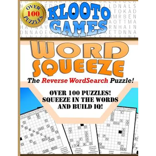 KLOOTO Games WORD SQUEEZE: The Reverse WordSearch Puzzle! - Paperback