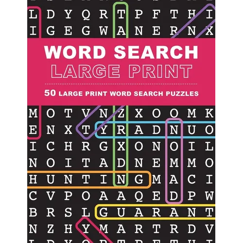 Large Print Word Search Puzzles: 50 Extra-Large Print Word Search Puzzles - Paperback