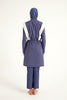 Marina Full Coverage Modest Swimsuit in Indigo - M2526-2