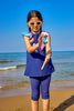Marina UPF50+ Protected Modest Swimwear for Girls – Navy Ruffle C2502