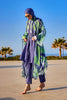 Marina Colorful Patterned Silky Kimono - P2504