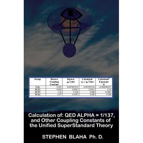 Calculation of QED α = 1/137, and Other Coupling Constants of the Unified SuperStandard Theory - Hardcover