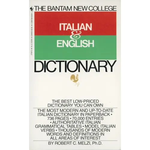 The Bantam New College Italian & English Dictionary - Mass Market Paperbound