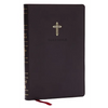 NKJV Holy Bible, Ultra Thinline, Black Leathersoft, Red Letter, Comfort Print - Imitation Leather