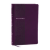 NKJV Personal Size Large Print Bible with 43,000 Cross References, Purple Leathersoft, Red Letter, Comfort Print - Imitation Leather