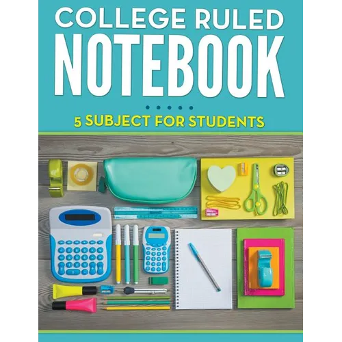 College Ruled Notebook - 5 Subject For Students - Paperback