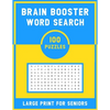 Brain Booster Word Search Large Print For Senior: 100 Various Word Search Book For Adults - Fun & Challenging Puzzle Games for Adults & Teen - Paperback