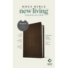 NLT Premium Value Thinline Bible, Filament Enabled (Leatherlike, Dark Brown Cross) - Imitation Leather