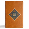 CSB Jesus Daily Bible, Camel Leathertouch: Guided Readings Showing Christ Throughout Scripture - Imitation Leather