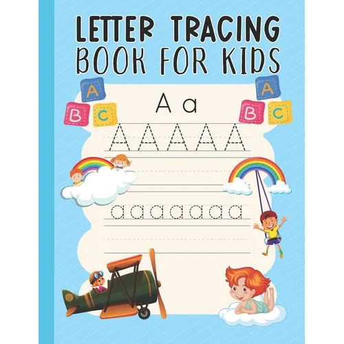 Letter Tracing Workbook for Kids: Preschool Letter Tracing English Practice Workbook for Pre-K Kindergarten and Toddlers ages 3-5 - Paperback