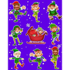 Christmas Holiday Sticker Album Dancing Elves: 100 Plus Pages For PERMANENT Sticker Collection, Activity Book For Boys and Girls - 8.5 by 11 - Paperback