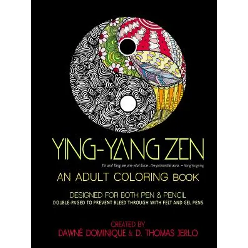 Yin-Yang Zen, Adult Coloring Book - Paperback