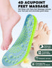 MARRDO 4D Cloud Soles Insoles Soft Shock Arch Support Blue Men 10-11 Women 11.5