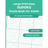 Large Print Easy SUDOKU Puzzle Book For Adults: 50 Large 16x16 Puzzles with Solutions! - Paperback