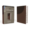 Niv, Super Giant Print Reference Bible (Font Size: 16.5-Point), Leathersoft, Brown, Red Letter, Thumb Indexed, Comfort Print - Imitation Leather